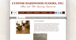 Desktop Screenshot of custom-hardwood-floors-inc.com